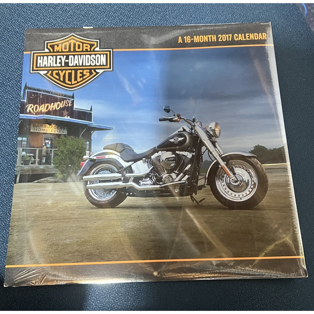 HARLEY-DAVIDSON MOTOR CYCLES‎  / 2017 16 Month Wall Calendar (Sealed)